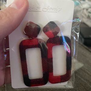 Plaid earrings